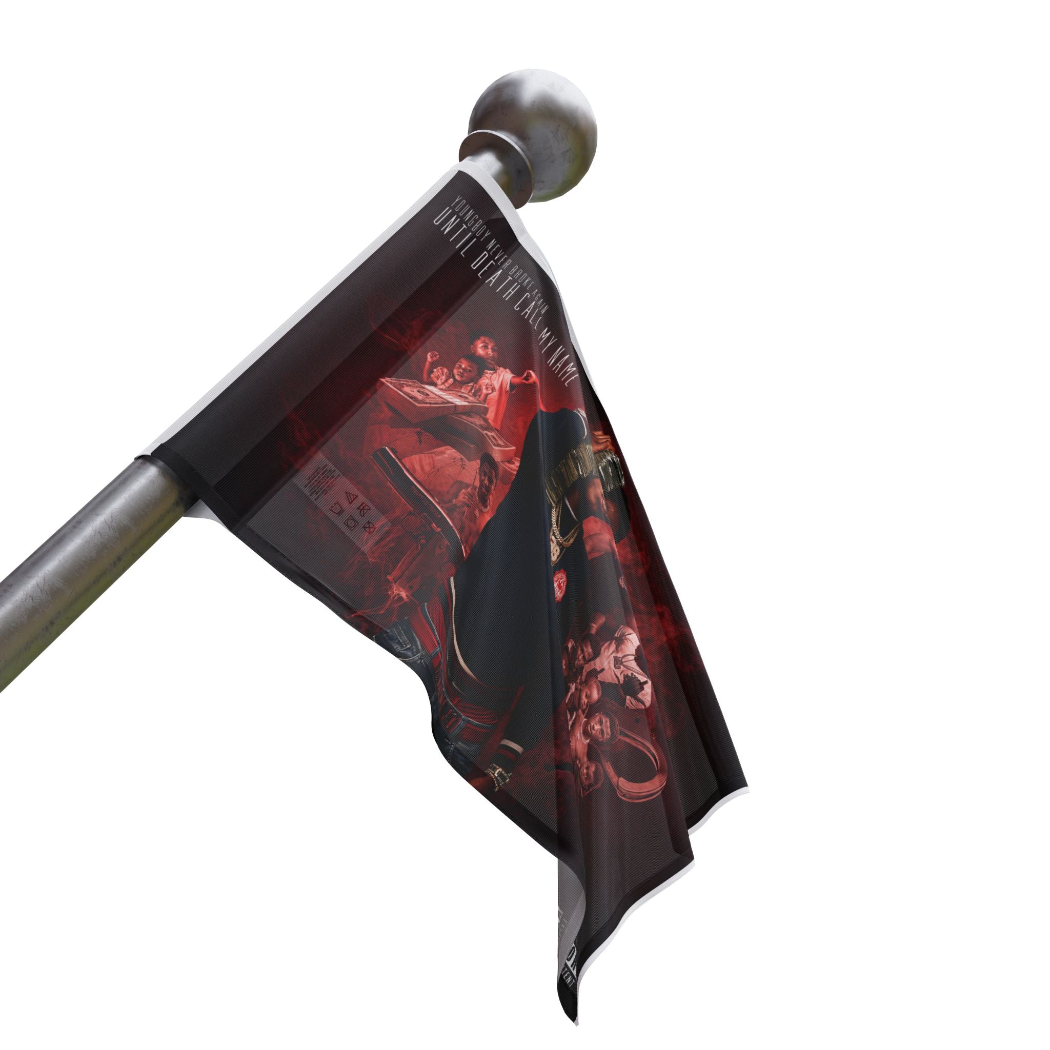 NBA YoungBoy Wall Flag | Premium Polyester Banner for Bedroom, Dorm & Game Room Decor
