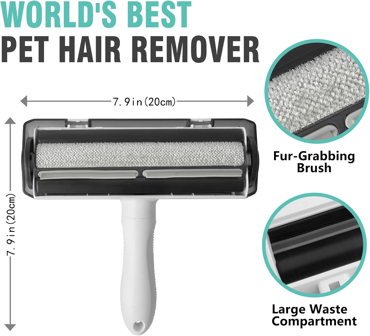 FurFix™ Pet Hair Remover | Reusable Dog & Cat Hair Cleaner for Couch, Car & Carpet