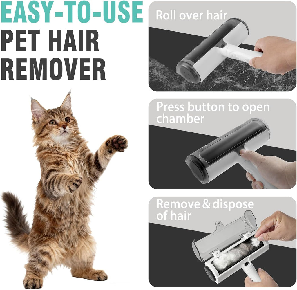 FurFix™ Pet Hair Remover | Reusable Dog & Cat Hair Cleaner for Couch, Car & Carpet