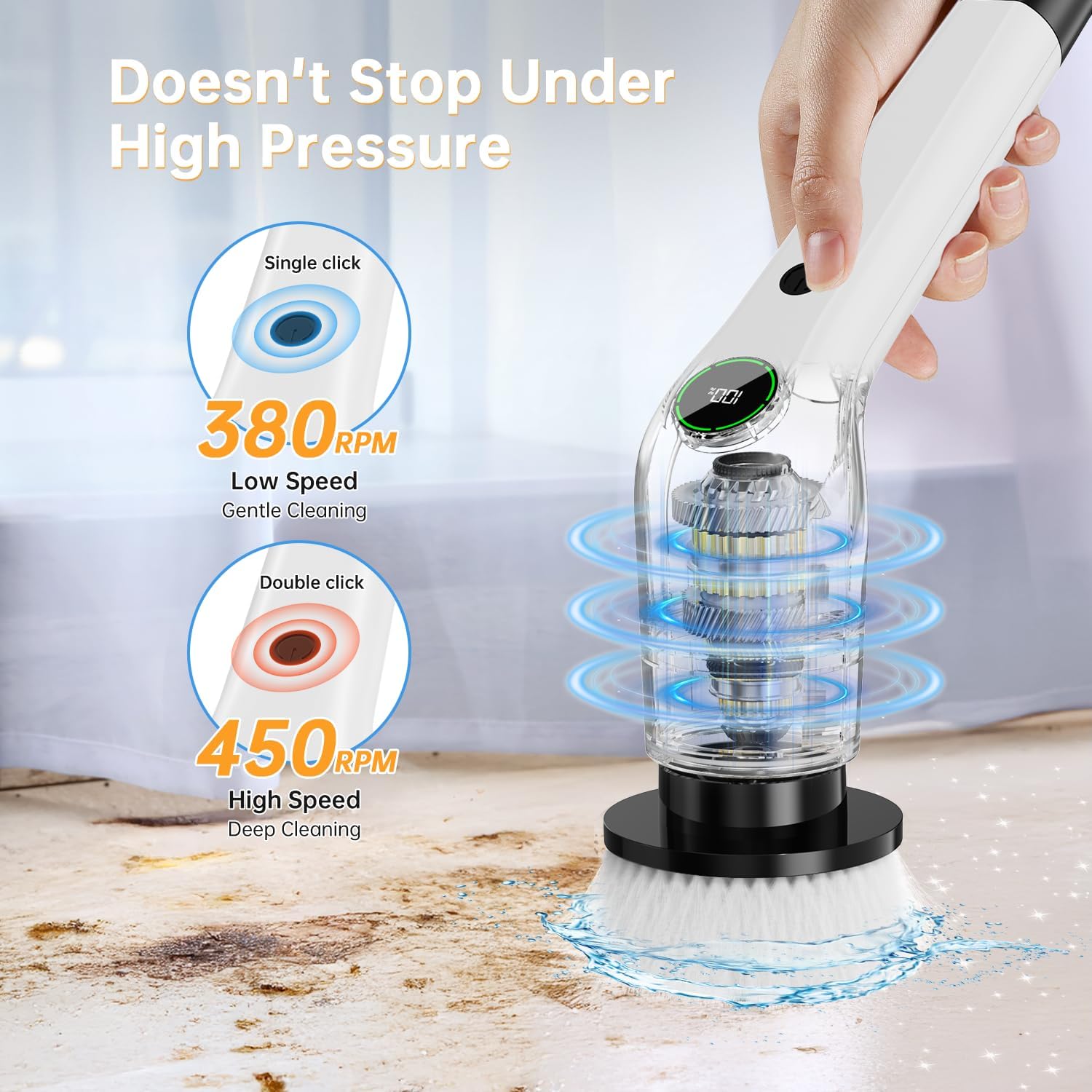 PowerSpin Electric Cleaning Brush – Effortless Scrubbing in Seconds