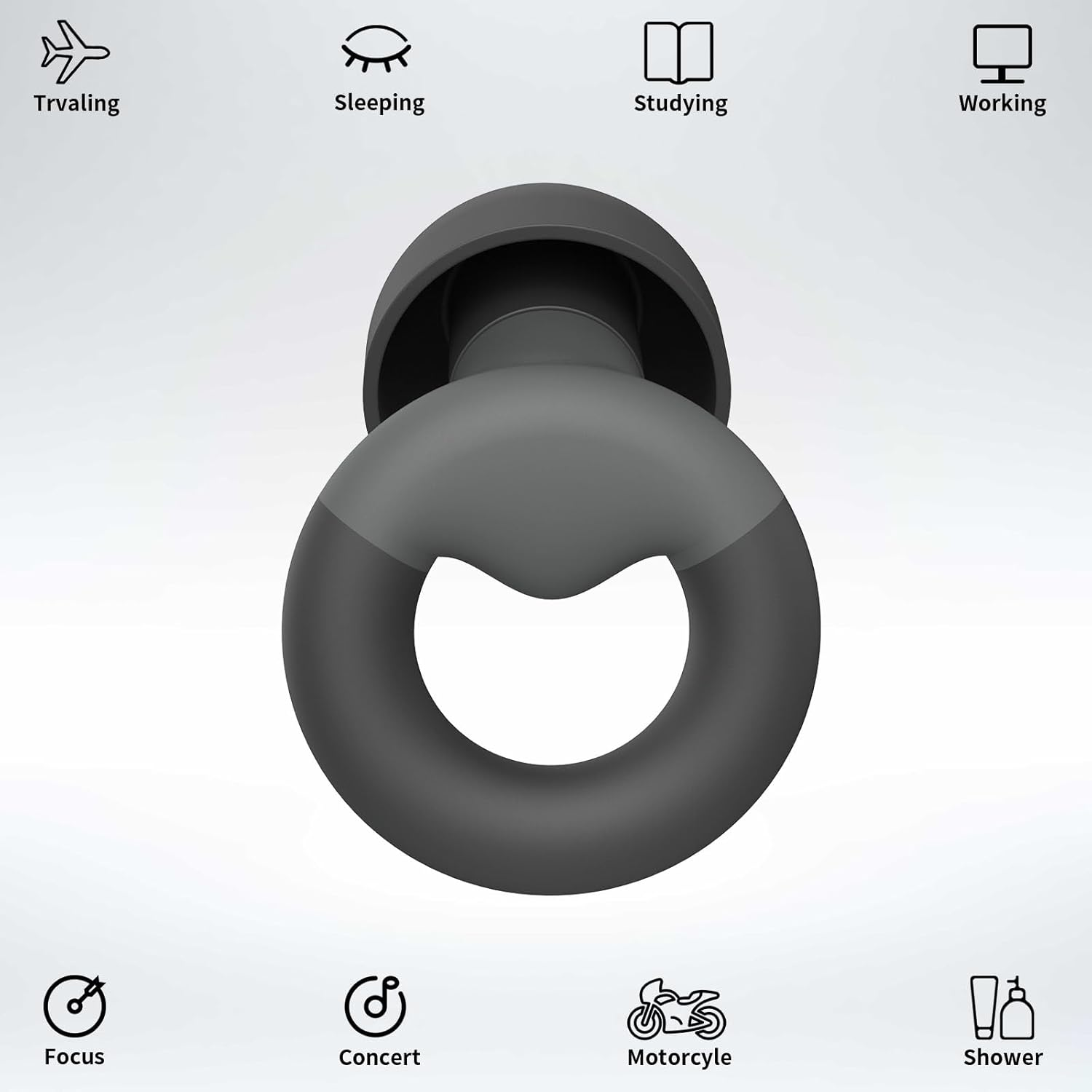 Focus Mode Noise Blocking Earplugs for Deep Work & Study (ADHD Friendly)