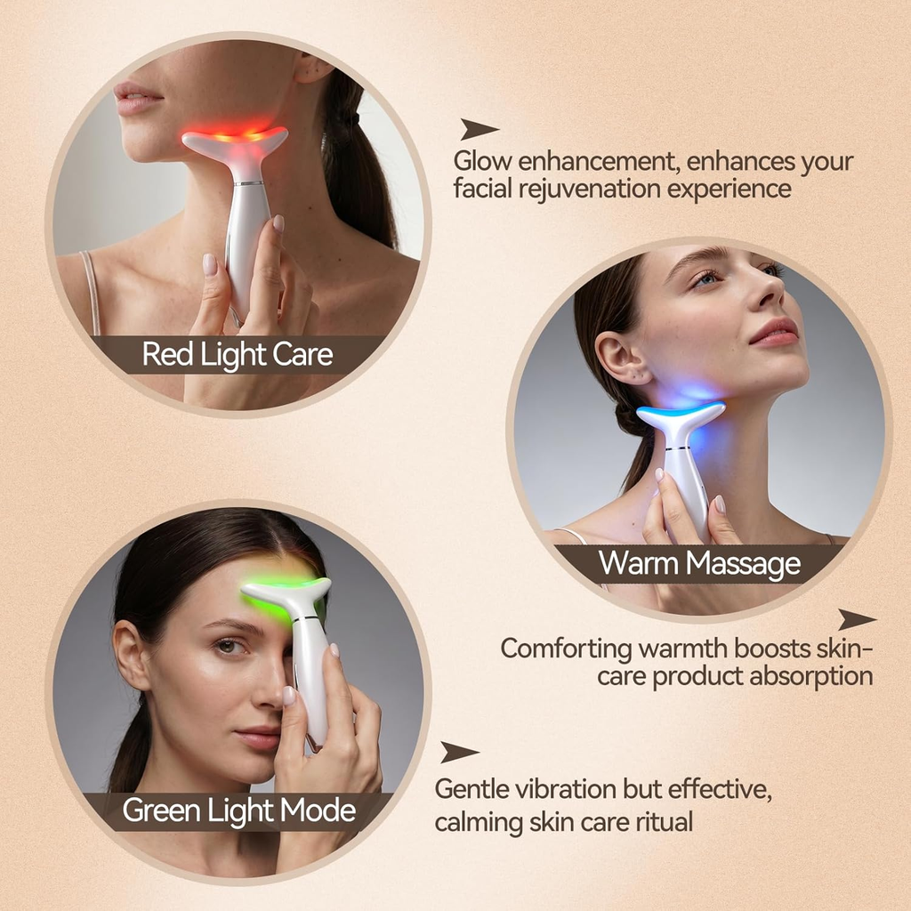 3-in-1 Face Sculpting & Facial Massage Tool | Portable Beauty Device with 3 Massage Modes