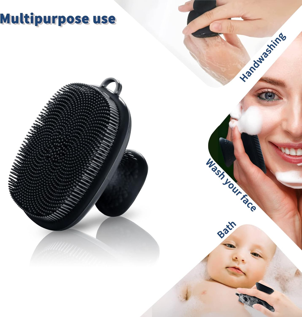 Silicone Facial Cleansing Brush | Rechargeable Deep Clean Face Scrubber | Gentle Exfoliating Skincare Tool