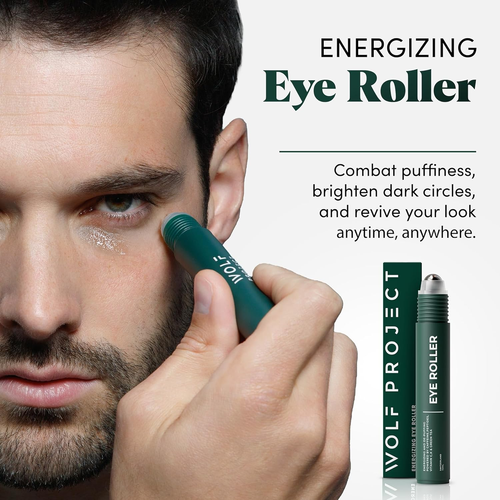 Cooling Under Eye Roller with Caffeine | Depuffing Eye Serum Roller | Refresh & Hydrate