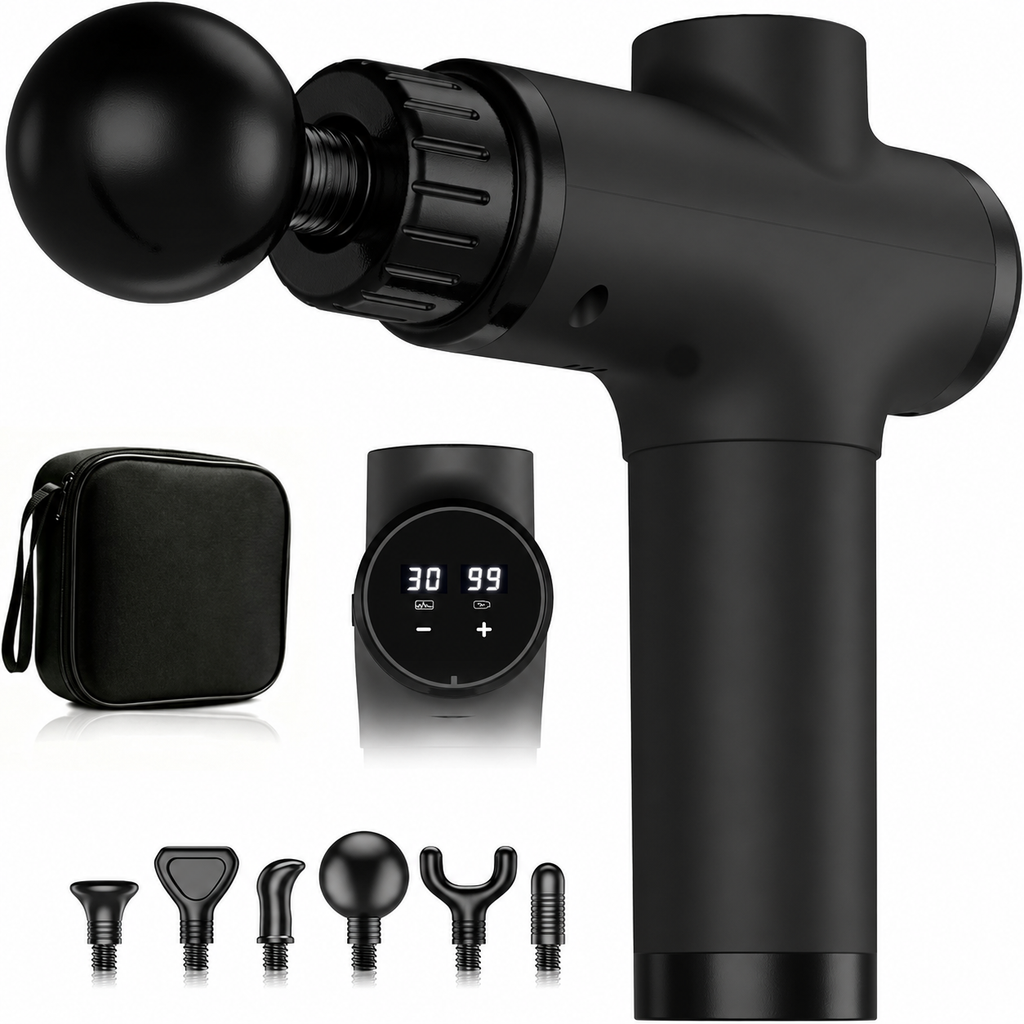 Mini Massage Gun | Portable Deep Tissue Muscle Massager | Quiet Rechargeable Recovery Device