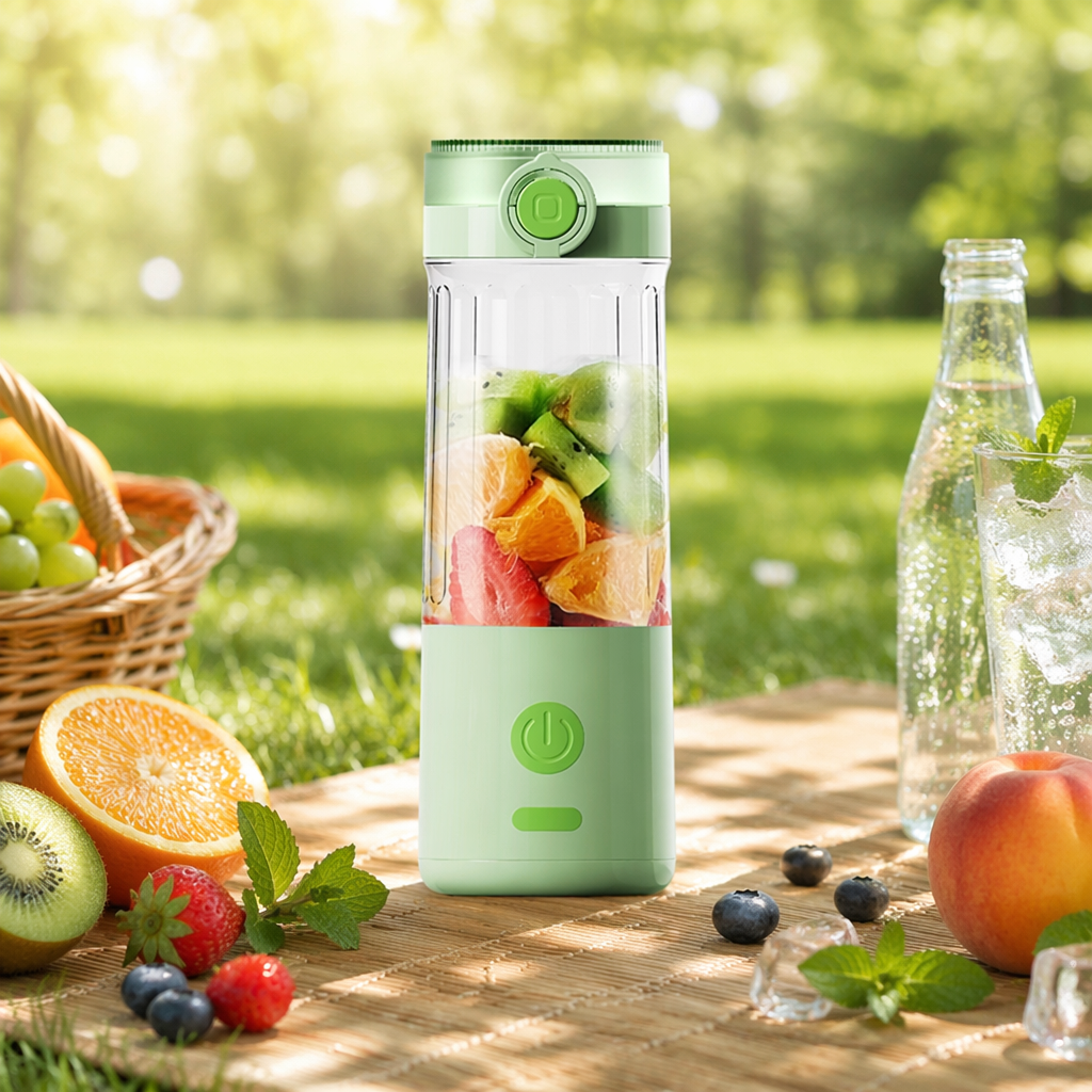 Portable Personal Blender | USB Rechargeable Smoothie & Protein Shake Blender | 500ml Travel Mixer Bottle