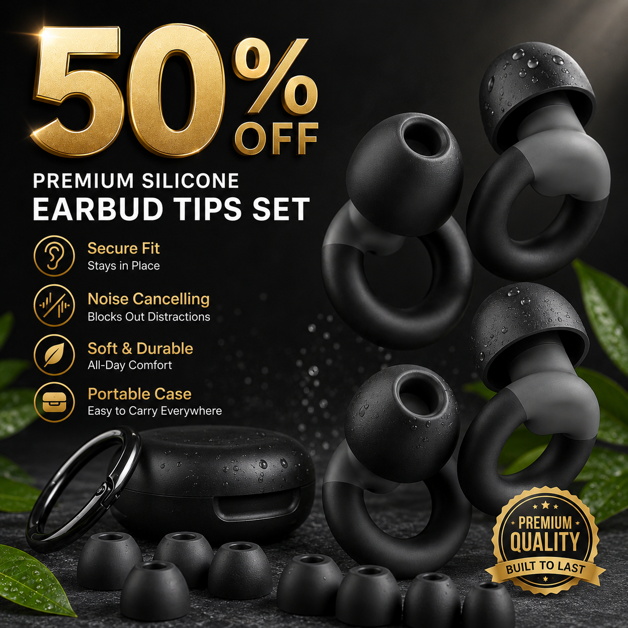 Focus Mode Noise Blocking Earplugs for Deep Work & Study (ADHD Friendly)