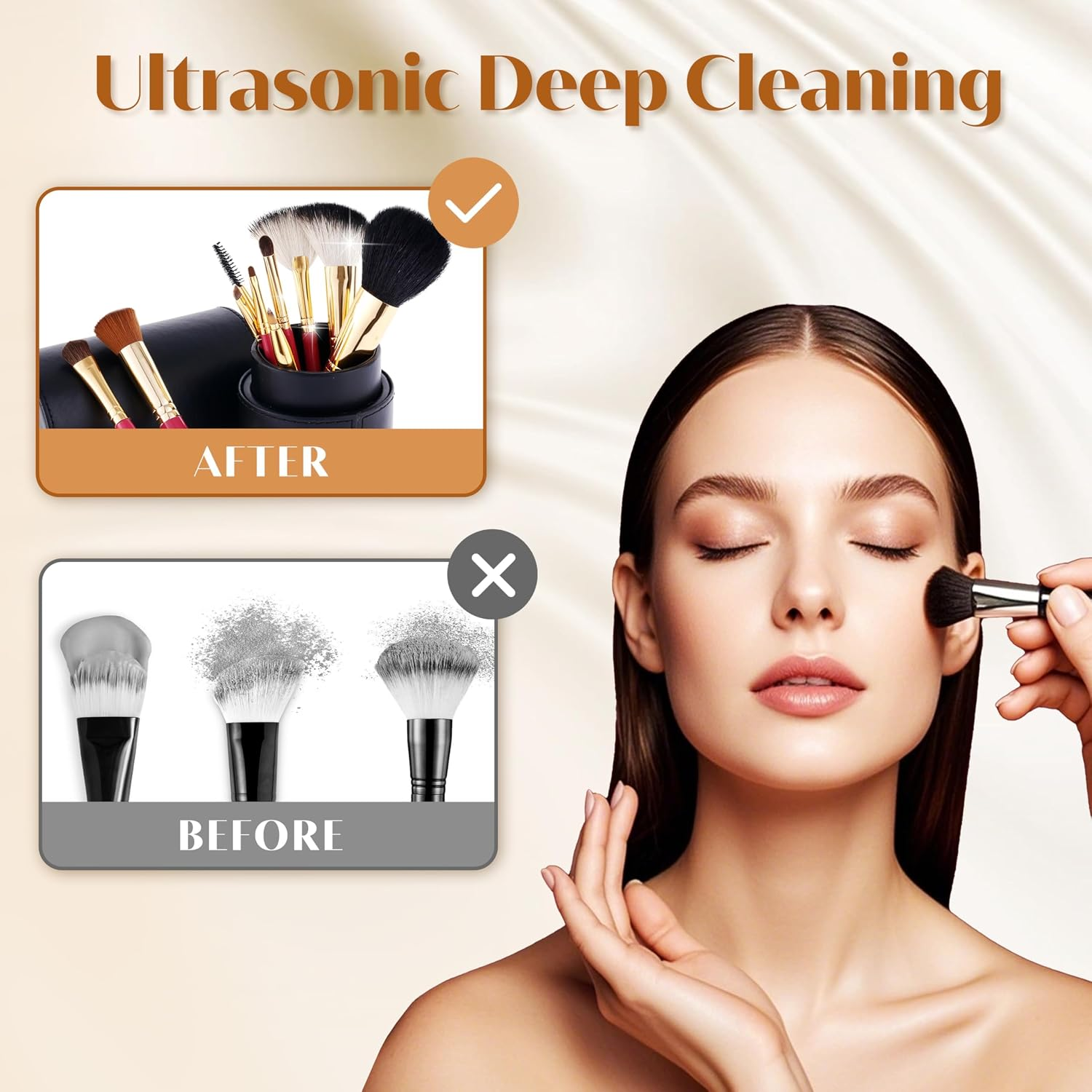 Electric Makeup Brush Cleaner & Dryer | Automatic Cosmetic Brush Cleaning Machine | USB Rechargeable Beauty Tool